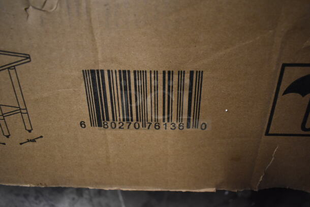 BRAND NEW IN BOX! Stainless Steel Table w/ Under Shelf. - Image 7 of 7
