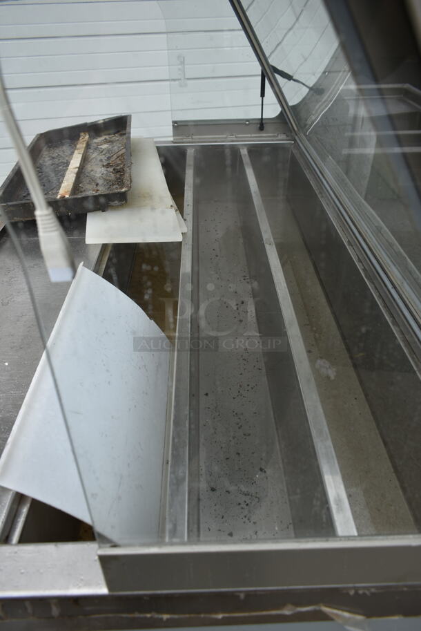 Duke SUB-CP-TC60 M Stainless Steel Commercial Subway Sandwich Make Line Prep Table w/ Sneeze Guard. 120 Volts, 1 Phase.  - Image 5 of 7