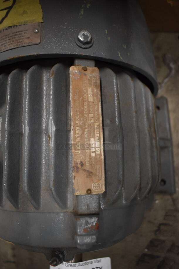 Underwriters Laboratories Metal Motor. 230/460 Volts, 3 Phase. - Image 5 of 5