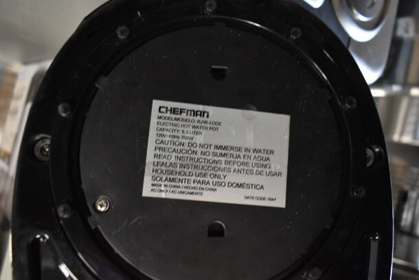 IN ORIGINAL BOX! Chefman RJ16-LOCK Stainless Steel Countertop Hot Water Pot. 120 Volts, 1 Phase. - Image 7 of 8
