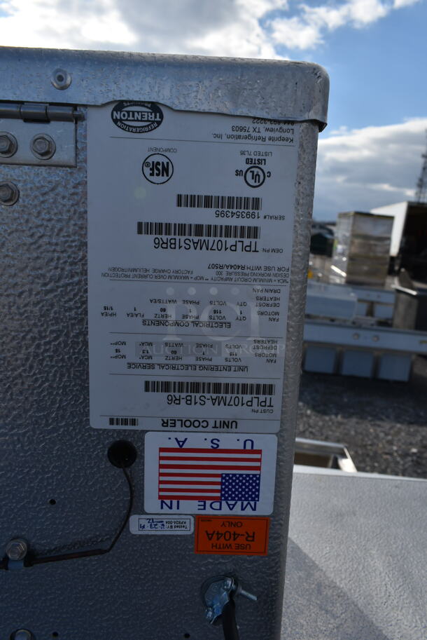 8'x10' AmeriKooler Walk In Cooler Box w/ Copeland RST55C1E-CAV-109 208/230 Volts, 1 Phase Compressor and TPLP107MA-S1B-R6 115 Volt, 1 Phase Evaporator Fan. Information Provided By The Consignor But Not Verified By PCI Auctions. Picture of the Unit Before Removal Is Included In the Listing. - Image 4 of 7