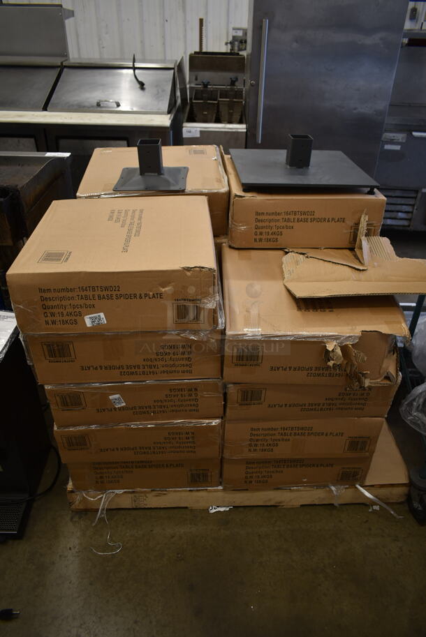 PALLET LOT of 19 BRAND NEW IN BOX! Lancaster Table & Seating 164TBTSWD22 Table Base Spider and Plate. 19 Times Your Bid! - Image 1 of 6