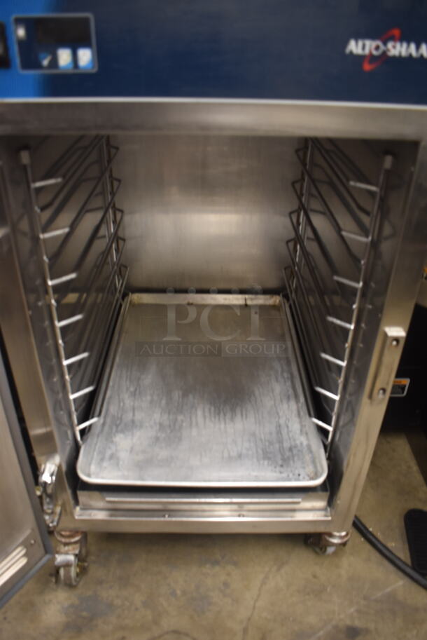 2012 Alto Shaam 1000-S Half Size Heat Holding Cabinet With Pan Racks And 1 Pan on Commercial Casters. 120V, 1 Phase. Tested and Working! - Image 4 of 5