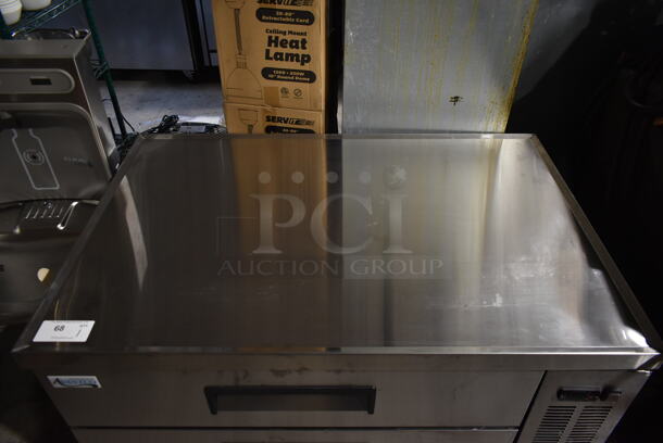 BRAND NEW SCRATCH AND DENT! 2023 Avantco 178CBE48HC Stainless Steel Commercial 2 Drawer Chef Base on Commercial Casters. 115 Volts, 1 Phase. Tested and Working! - Image 2 of 7