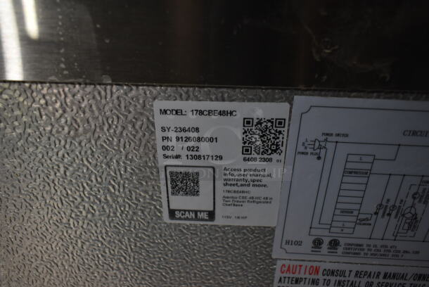 BRAND NEW SCRATCH AND DENT! 2023 Avantco 178CBE48HC Stainless Steel Commercial 2 Drawer Chef Base on Commercial Casters. 115 Volts, 1 Phase. Tested and Working! - Image 7 of 7
