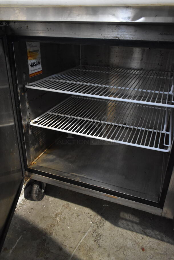2016 Bison BPT-44 Stainless Steel Commercial Pizza Prep Table on Commercial Casters. 115 Volts, 1 Phase. Tested and Working! - Image 5 of 6