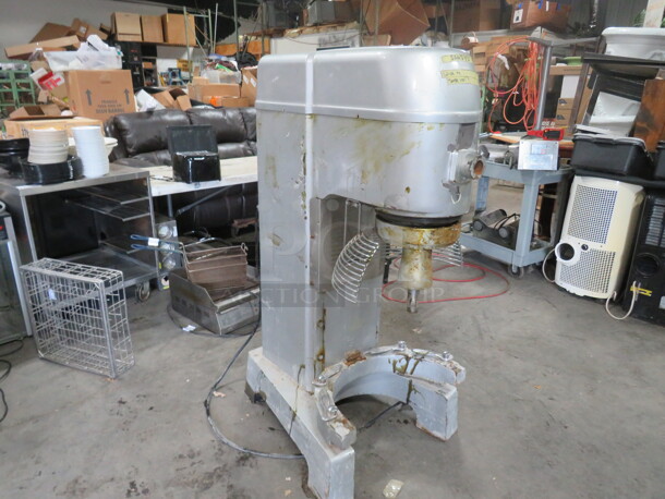 One Eurodib 60 Quart Planetary Mixer, With Bowl, Guard, And Paddle.  Model# M60A. 220 Volt. 3 Phase.  - Image 1 of 5