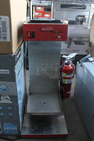 Avantco 177CMAPADJ Stainless Steel Commercial Countertop Coffee Machine. 120 Volts, 1 Phase. 