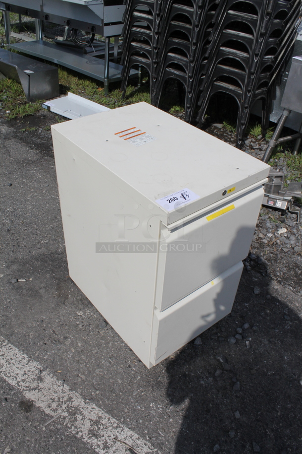 White 2 Drawer Filing Cabinet. - Image 2 of 4