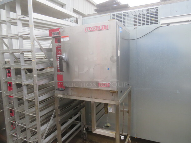One Blodgett Xcel Steamer On Stand With Casters. Model# XL50EC. 208/240 Volt. 3 Phase. 32X32X69 - Image 1 of 2