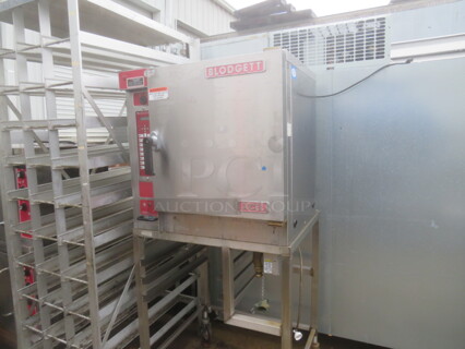 One Blodgett Xcel Steamer On Stand With Casters. Model# XL50EC. 208/240 Volt. 3 Phase. 32X32X69