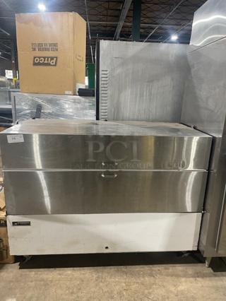 Nice! Powers Refrigerated Cream O Land Milk Cooler! On Casters! MODEL:780 SN: A050029 115V 1 PH!

