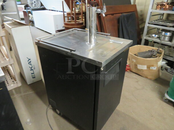 One True 1 Door Kegorator With 1 Tower, 1 Tap, on Casters. Model# TDD-1. 115 Volt. 23.5X30X52 - Image 2 of 4