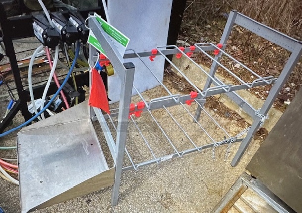 One Soda Racking, With Stainless Steel Shelf. 42X16X29. - Image 1 of 1