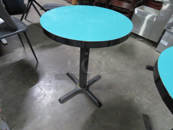 One Table On A Pedestal Base. 24X24X29