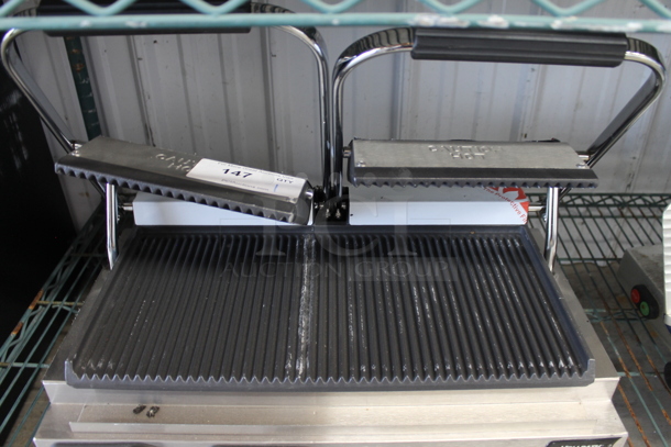 BRAND NEW SCRATCH AND DENT! Vollrath TSI8002 Stainless Steel Commercial Countertop Double Panini Press. 220 Volts, 1 Phase. - Image 3 of 6