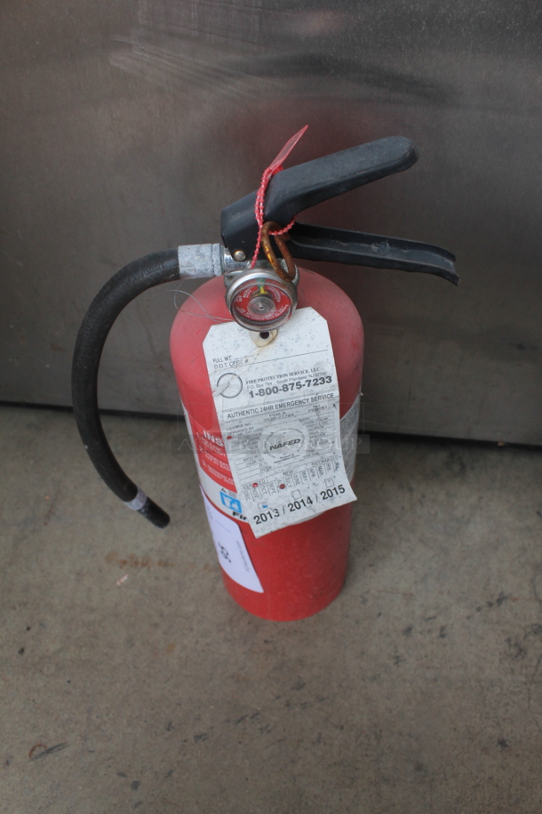 First Alert Dry Chemical Fire Extinguisher. Buyer Must Pick Up - We Will Not Ship This Item. 