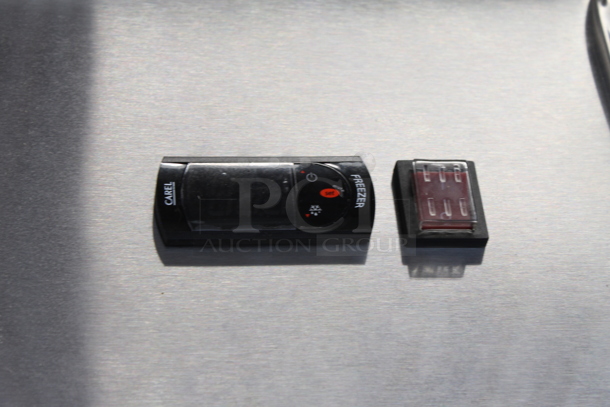 BRAND NEW SCRATCH AND DENT! 2023 Avantco 178A19FHC Stainless Steel Commercial Single Door Reach In Freezer w/ Poly Coated Racks. 115 Volts, 1 Phase. Tested and Working! - Image 2 of 5