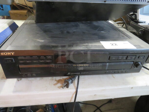 One Sony 5 CD Changer Disc Exchange System. #CDP-C591 - Image 1 of 1