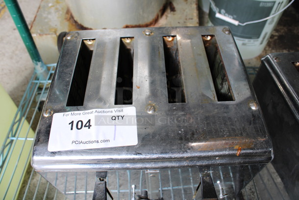 Stainless Steel Commercial Countertop 4 Slot Toaster. 11.5x11.5x9 - Image 3 of 5