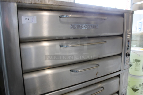 2 Blodgett Model 981 Stainless Commercial Natural Gas Powered Double Deck Pizza Oven on Metal Legs. 50,000 BTU. 60x40x66.5. 2 Times Your Bid! - Image 2 of 6