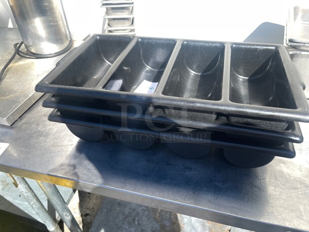 Tablecraft 4-Bin Cutlery Organizer 1524B - Image 1 of 8