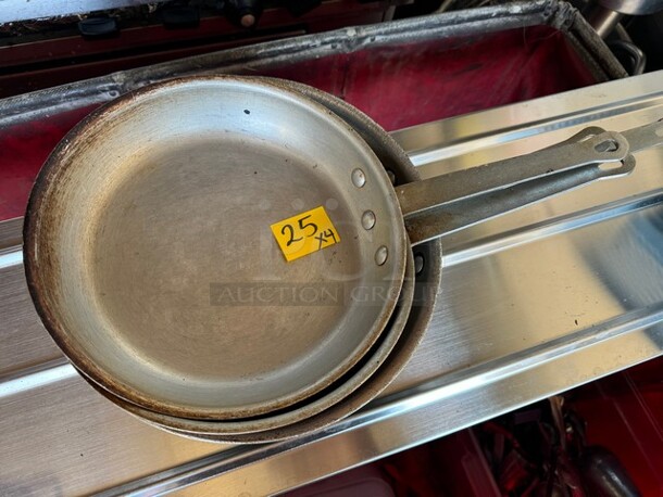 ALL ONE MONEY Lot of 3 Aluminum Fry Pan! - Image 1 of 3
