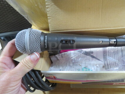 One Radio Shack Vocal Dynamic Microphone