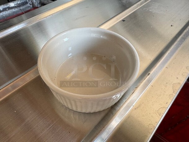 10 oz. White Fluted China Souffle BIDX32 - Image 3 of 4