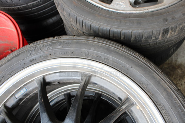 3 Tires on Rims Including Sumitomo HTR ZIII 225/45ZR17 94Y. ET35 42 Includes 24.5x9.5x24.5. 3 Times Your Bid! - Image 5 of 12
