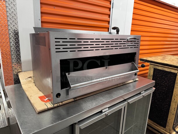 Working! Imperial Range IRSB-36 36 inch Commercial  Gas Salamander Broiler Counter Top Natural Gas NSF Tested and Working! - Image 6 of 9