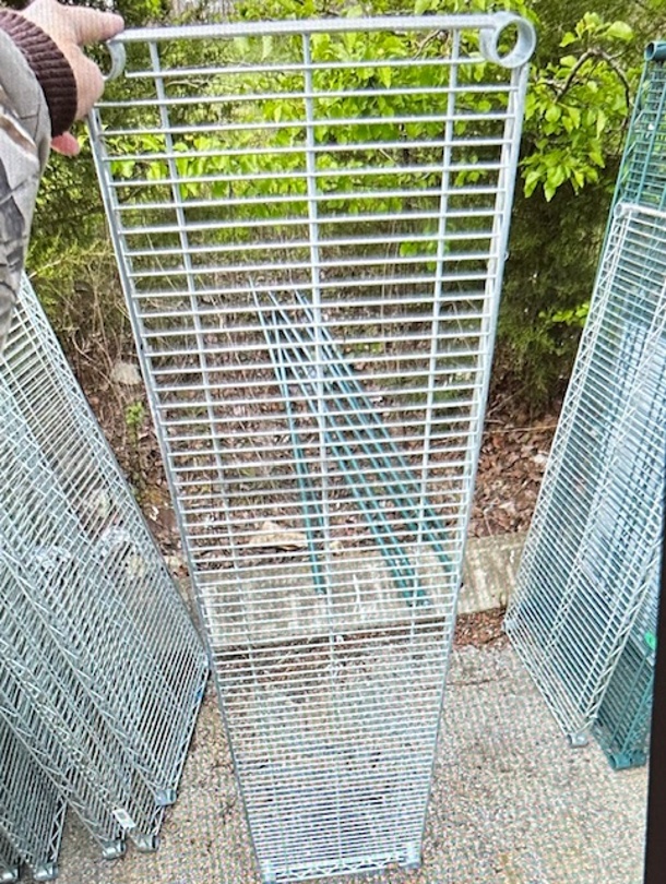 One Silver 48X18 Metro Shelf. - Image 1 of 1