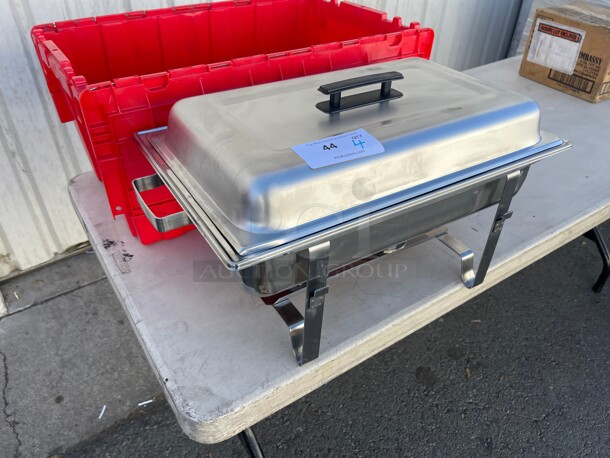 Clean! Vollrath Chafing Dish Tote 'N Store 23 5/8" x 13 7/8" x 11 5/8" Red Chafer Box NSF - Image 2 of 7