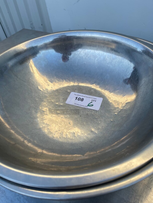Clean! Choice 5 Qt. Standard Stainless Steel Mixing Bowl NSF - Image 2 of 5