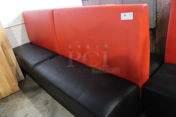ALL ONE MONEY! Lot of 2 Red and Black Double Sided Booths. 48x43x42 - Image 4 of 4
