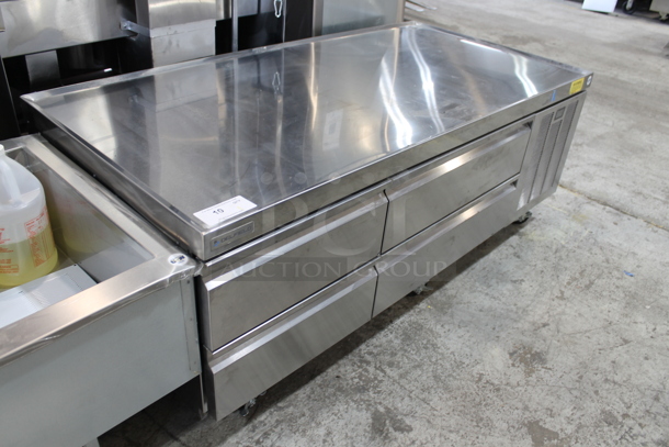 BRAND NEW! LATE MODEL! 2021 Delfield F2692CP Stainless Steel Commercial 4 Drawer Chef Base on Commercial Casters. 115 Volts, 1 Phase. Tested and Working! - Image 3 of 10