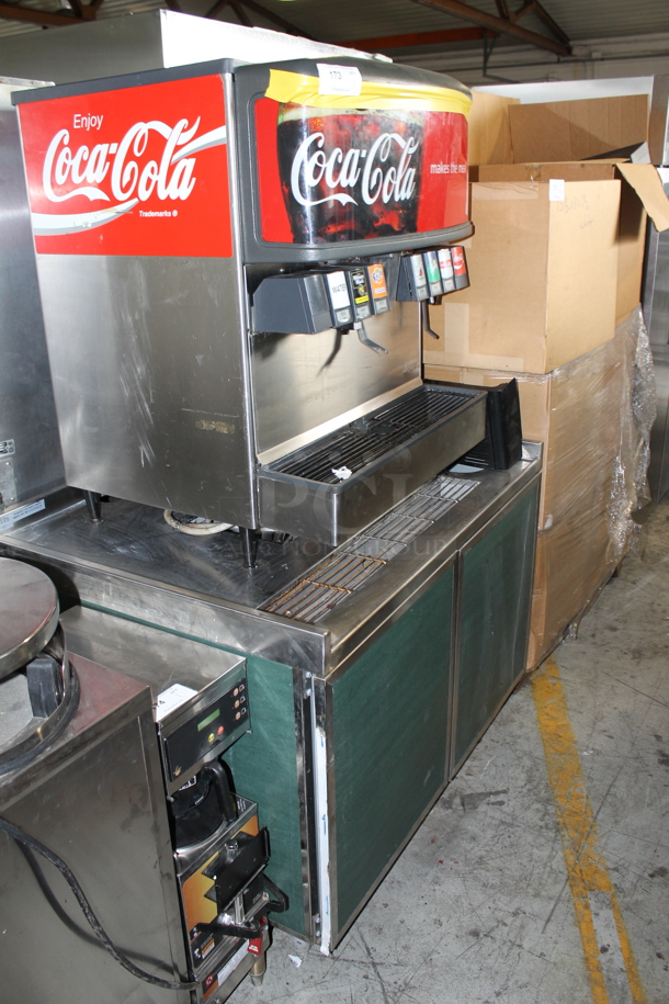 Stainless Steel Commercial 8 Flavor Carbonated Beverage Machine on Duke SUB-BD-48-LM Stainless Steel Soda Station. - Image 1 of 4