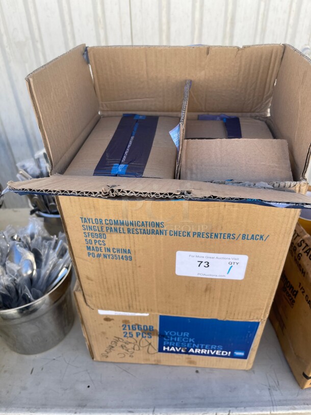 New! One Lot Has 24 Pcs of Check Presenters Single Fold - Image 1 of 3