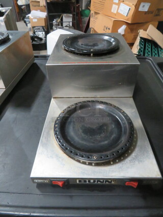 One Bunn Dual Warmer. Model# WL2. 120 Volt.  8X17.5X5. $172.49.