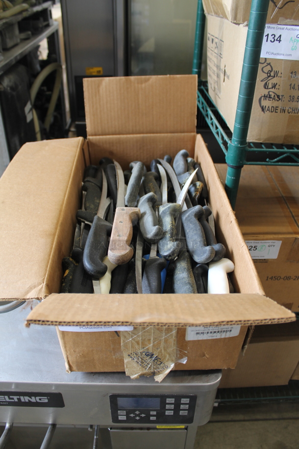 45 SHARPENED Stainless Steel Boning Knives. 45 Times Your Bid! - Image 1 of 2