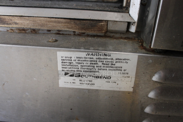Southbend B Series Stainless Steel Commercial Electric Powered Full Size Convection Oven w/ View Through Doors and Thermostatic Controls. 240 Volts, 1 Phase. - Image 4 of 5