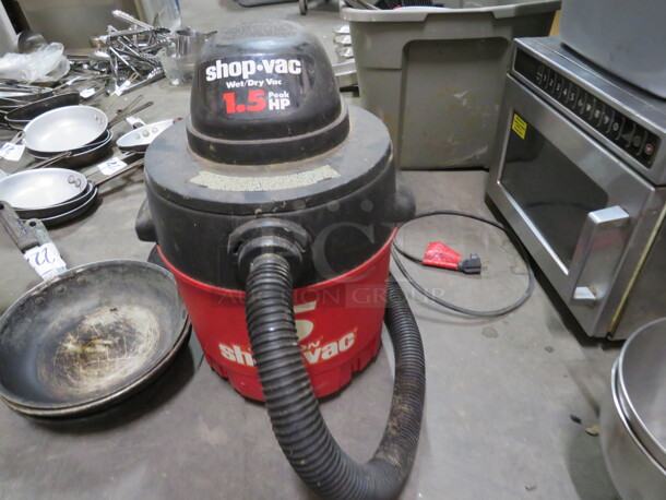 One 1.5hp Wet/Dry Shop Vac.