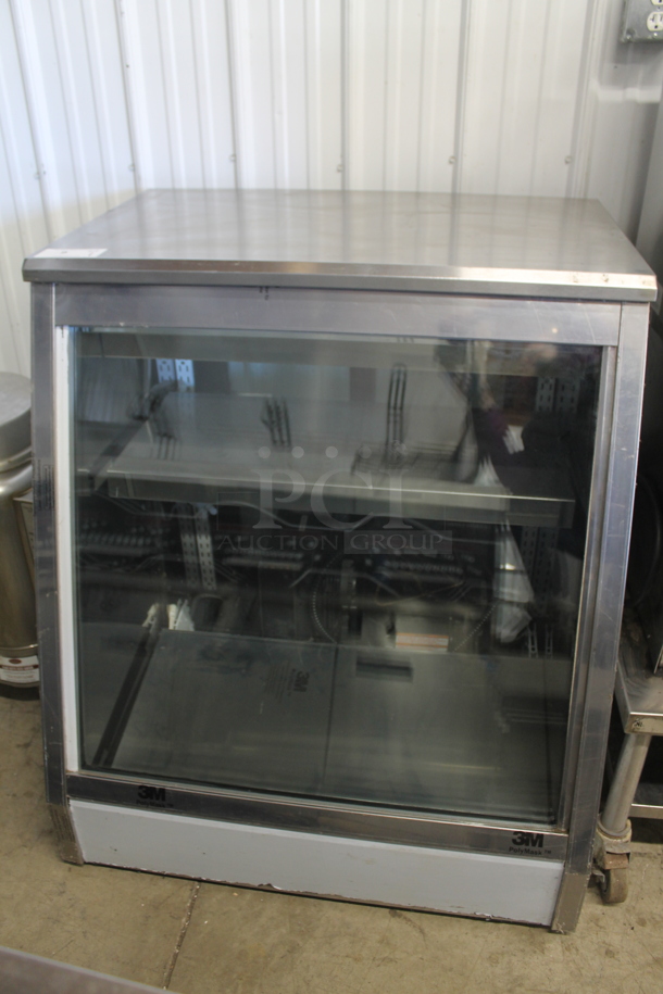 CustomCool FVCD36R Stainless Steel Commercial Floor Style Deli Display Case Merchandiser. 115 Volts, 1 Phase. Cannot Test Due To Missing Power Cord