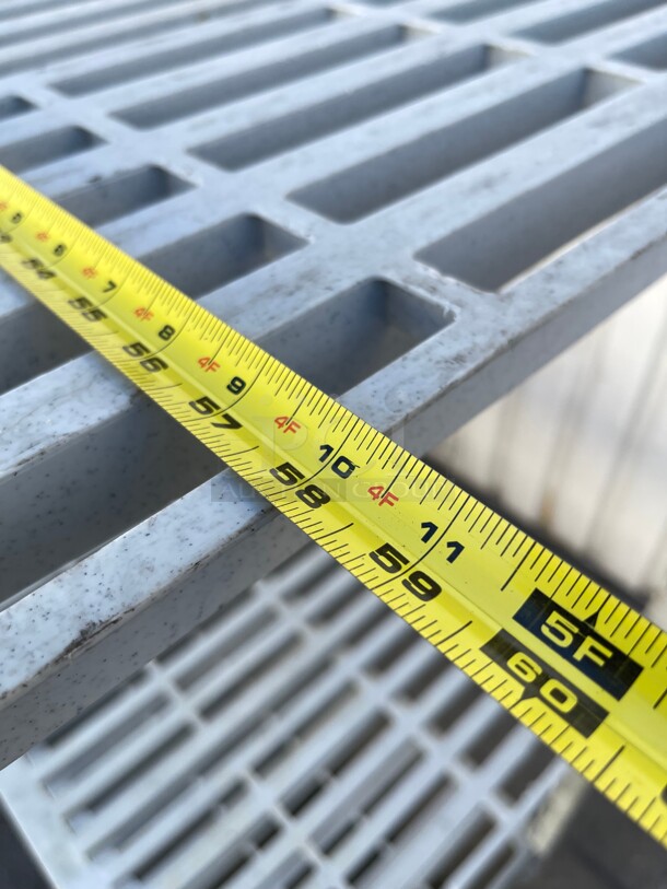 Nice! Commercial Heavy Duty Fiber Glass Shelf 58x24x84 NSF - Image 4 of 6