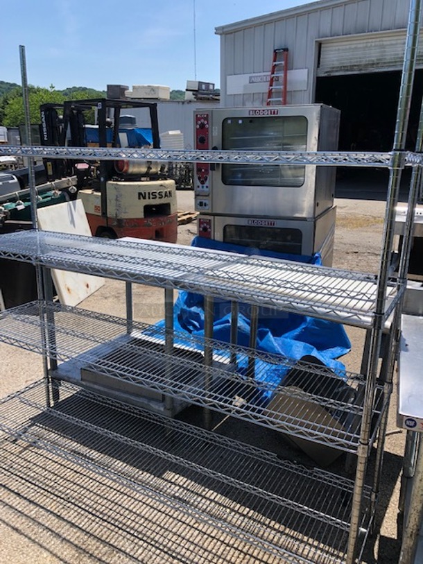 One Metro Shelf With 4 Shelves. 72X18X75.5 - Image 1 of 1
