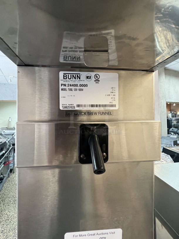 Bunn TU5Q 5 Gallon Commercial Iced Tea Brewer NSF 120 volt NSF Tested and Working! - Image 2 of 2