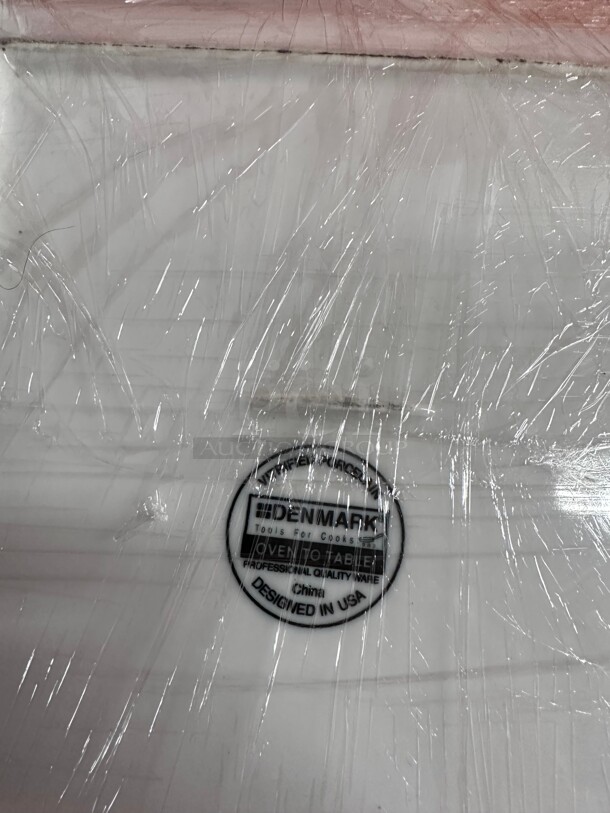 Clean! DENMARK TOOLS FOR COOKS Vitrified Porcelain Square Dinner Plates 10 inch High End Plates NSF 
Safe For Microwave Oven Dishwasher  - Image 5 of 5