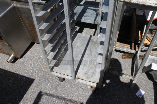 Metal Commercial Pan Transport Rack on Commercial Casters. - Image 2 of 2