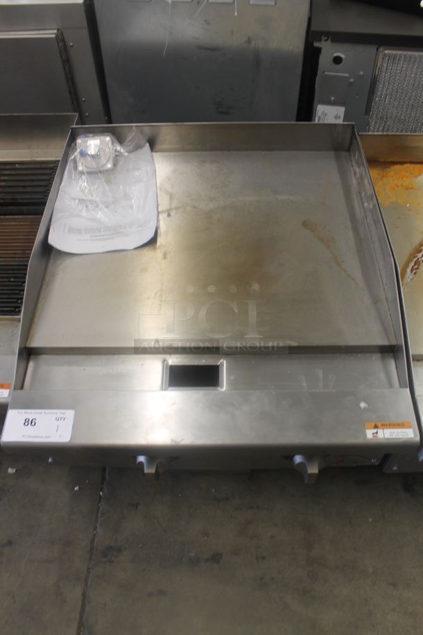Cooking Performance Group CPG TGP-24H Stainless Steel Commercial Countertop Natural Gas Powered Charbroiler Grill. 60,000 BTU. - Image 1 of 5