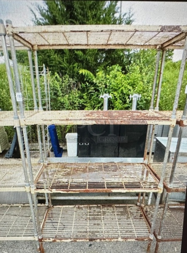 One Shelving System With 4 Shelves. 42X21X73 - Image 1 of 1